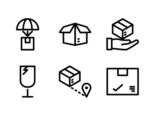 shipping-and-delivery-line-icons