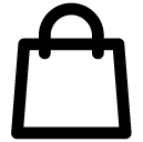 shopping bag line icon