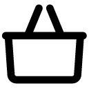 shopping basket line icon