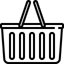 shopping basket line icon