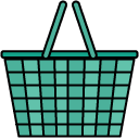 shopping basket_1 filled outline icon