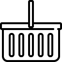 shopping basket_1 line icon