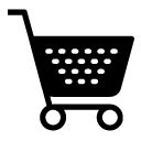 shopping cart glyph Icon