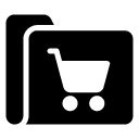 shopping folder glyph Icon