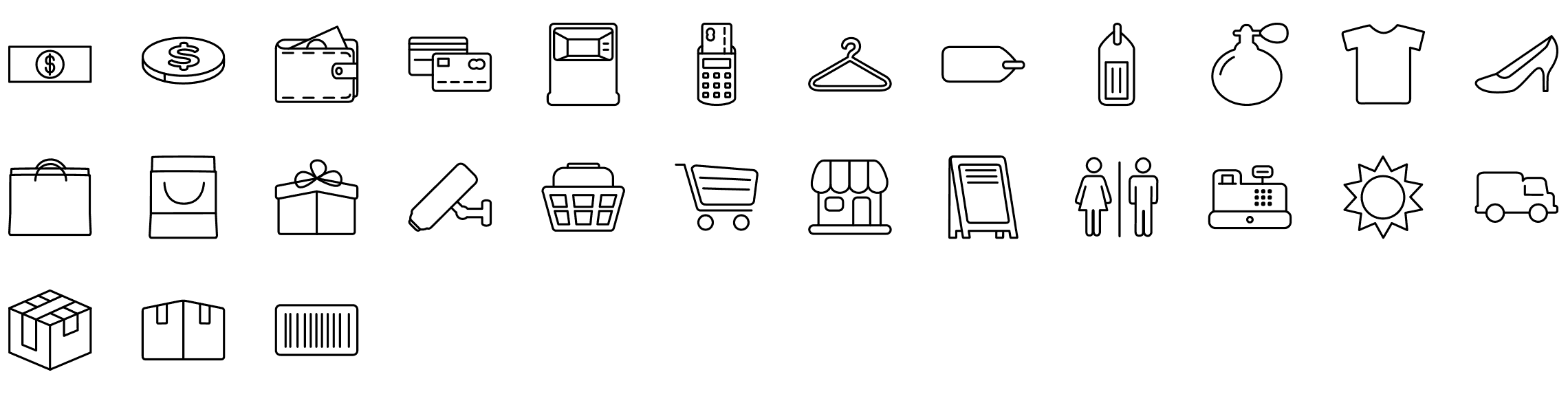 shopping-line-icons-preview