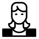 short haired woman freebie icon