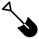 shovel glyph Icon