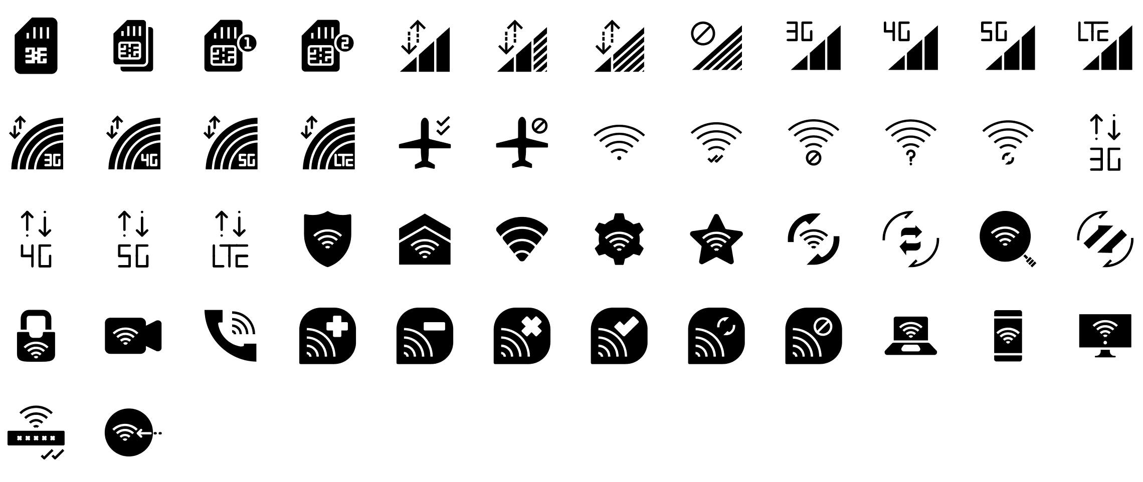 signal-indicator-glyph-icons-preview