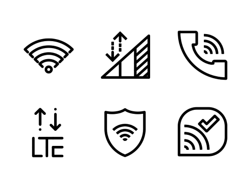 signal-indicator-line-icons