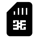 simcard glyph Icon