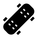 skateboard glyph Icon