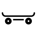 skateboard glyph Icon