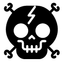 skull glyph Icon
