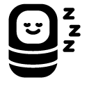 sleeping baby glyph Icon