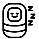sleeping baby line Icon