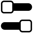 sliders two glyph Icon