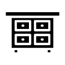 small drawers glyph Icon