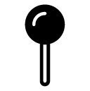 small lollipop glyph Icon
