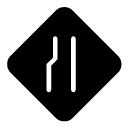 small road glyph Icon