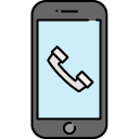smart phone call filled outline Icon