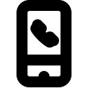 smart phone call line Icon
