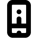 smart phone contact line Icon