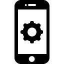 smart phone settings filled outline Icon