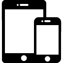 smart phone tablet filled outline Icon