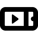 smart phone video view line Icon