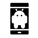 smartphone android glyph Icon