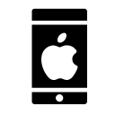 smartphone apple glyph Icon