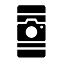 smartphone camera glyph Icon