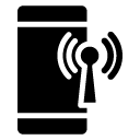 smartphone connection glyph Icon