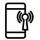 smartphone connection line Icon
