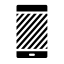 smartphone screen glyph Icon