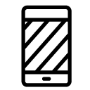 smartphone screen line Icon