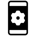 smartphone settings glyph Icon