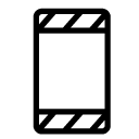 smartphone skin line Icon