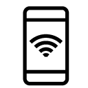 smartphone wifi line Icon
