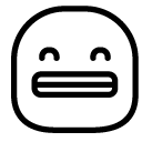 smile duckface line Icon