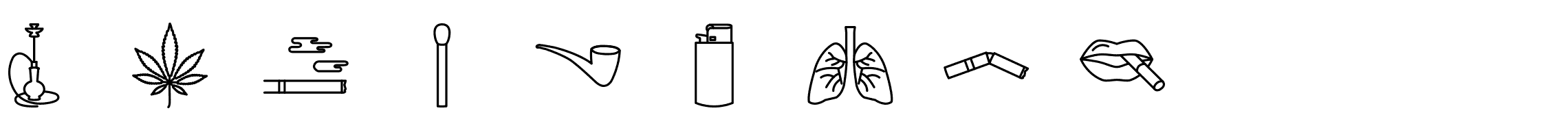 smoking-line-icons-preview
