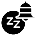 snooze alarm glyph Icon