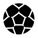 soccer ball glyph Icon