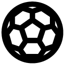 soccer ball line Icon