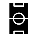 soccer field glyph Icon