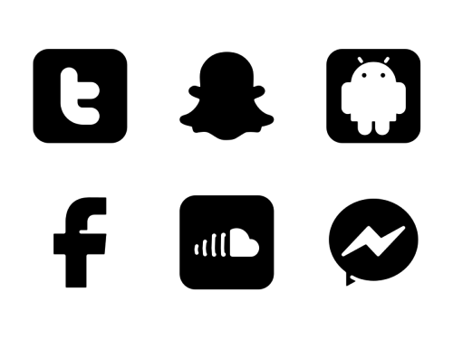 social-media-glyph-icons
