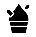soft ice cream glyph Icon
