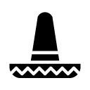 sombrero glyph Icon