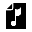 sound music file glyph Icon