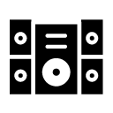sound system glyph Icon